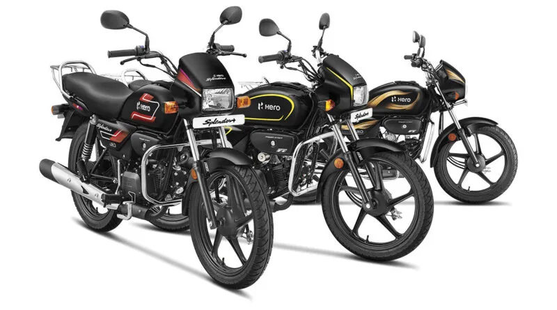 hero splendor+ black and accent