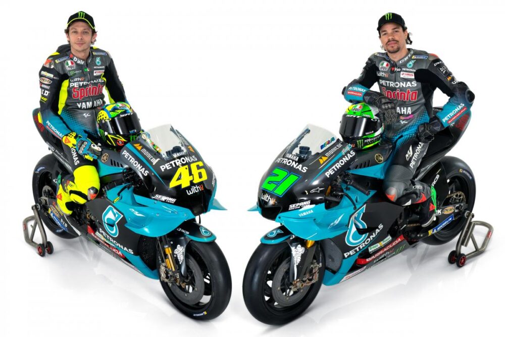 valentino rossi and franco morbidelli petronas yamaha srt 2021