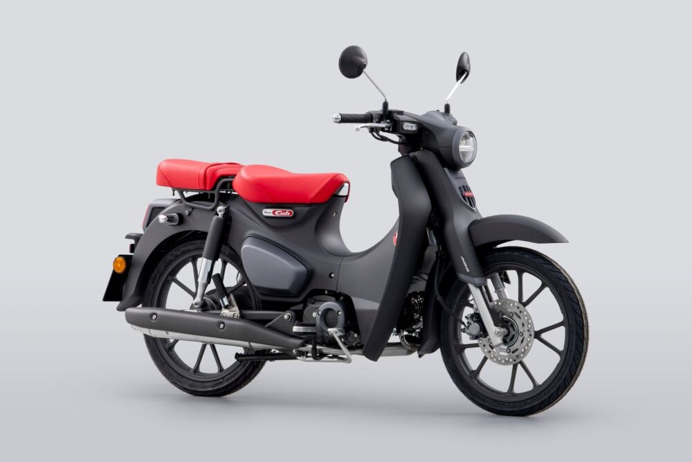 2022 honda super cub grey front right side