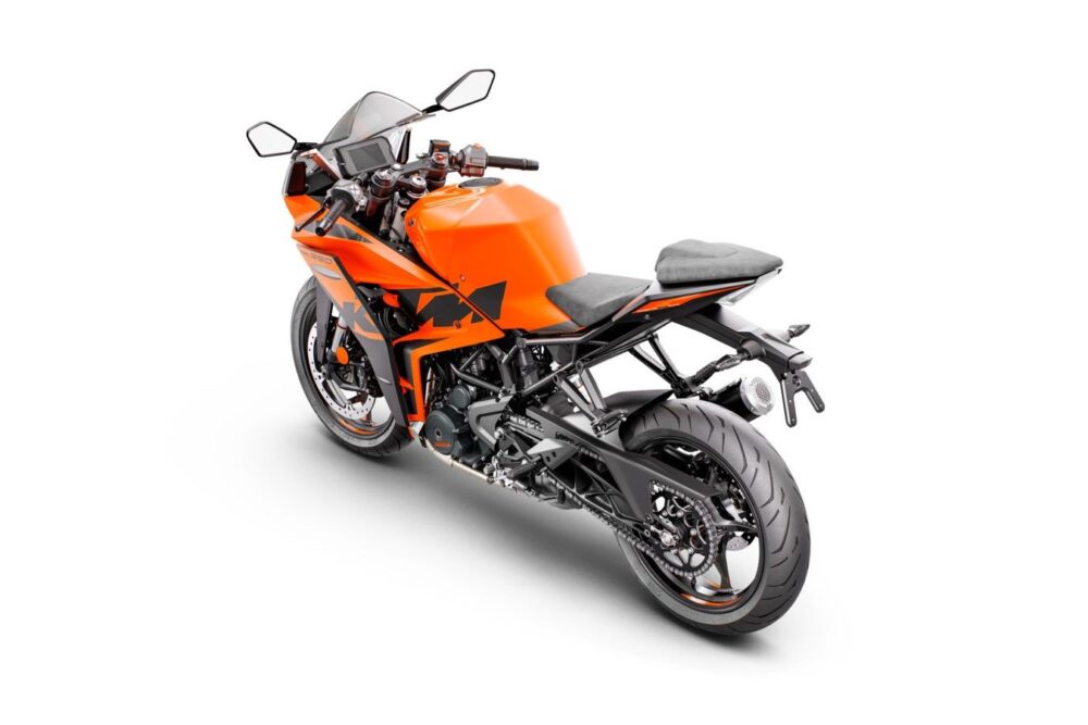 2022 ktm rc 390 back left side seen from above