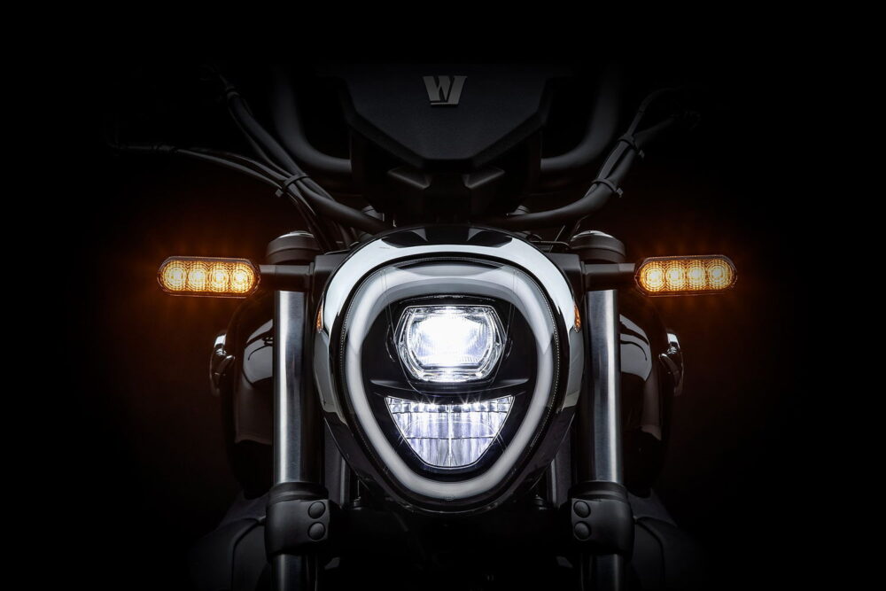 2022 haojue tr300 custom cruiser headlight