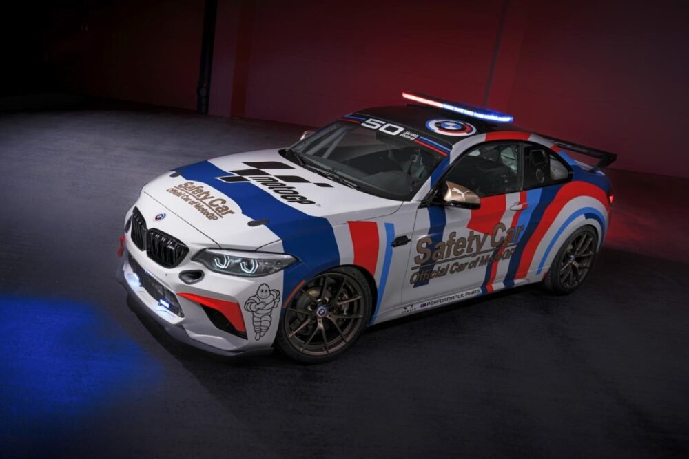 bmw m2 cs racing safety car motogp